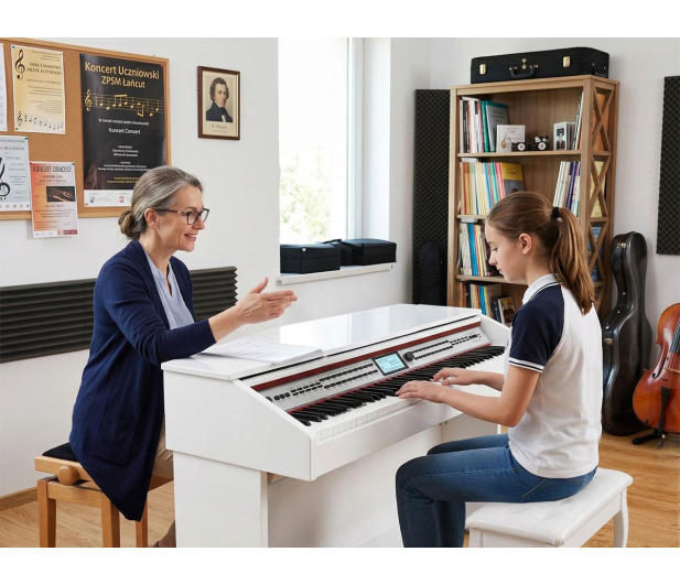MusicMate Fortepian cyfrowy MM-P500-W DreamHarmony - 1588138 - zdjęcie 19